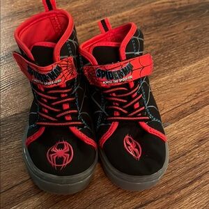 Spiderman Black and Red Sneakers with Logo